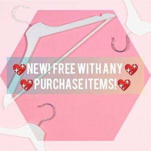 New! Items free with ANY and Every purchase!